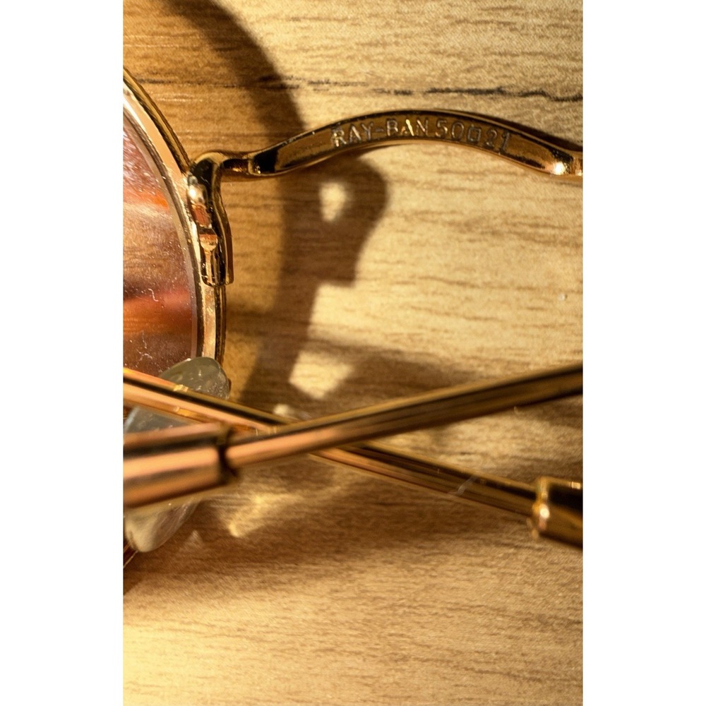 RAY BAN RB3447 112/68F 50-12mm Gold Frame with Pink Flash Lens - Picture 5 of 7